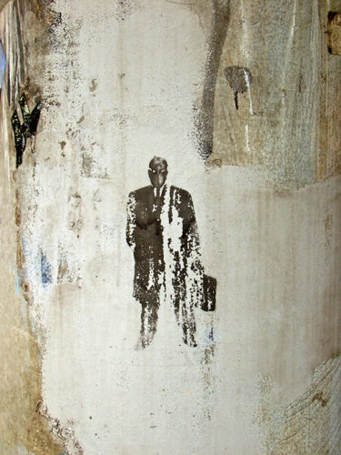 Bag Man - abstract photo by Jodi Hersh (Monroe Dr, Atlanta GA)