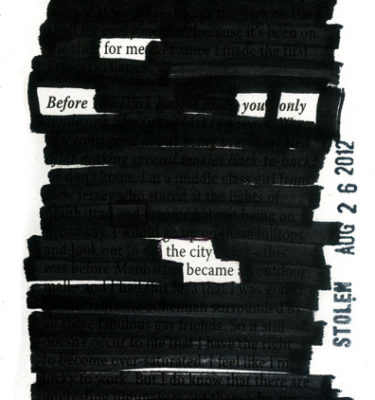 Me Before You - blackout poem by Jodi Hersh
