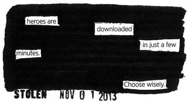 Choose Wisely - blackout poem by Jodi Hersh