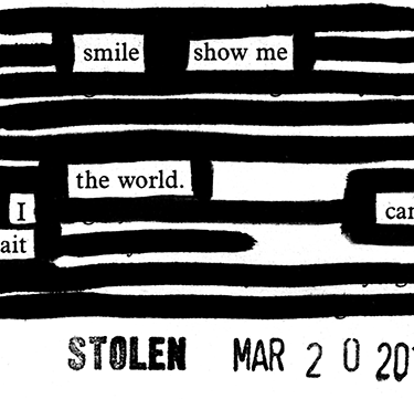 Smile - blackout poem