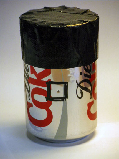 Diet Coke can pinhole camera