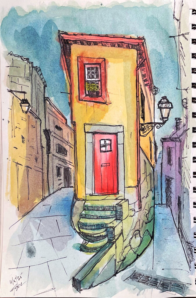 Jodi Hersh urbansketch 2025-11-05